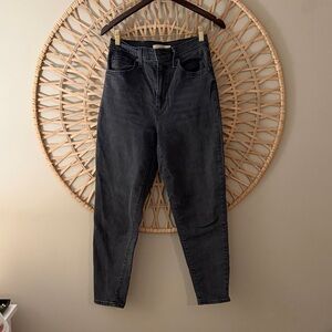 Levi's Women's High Rise Dark Gray Mom Jeans